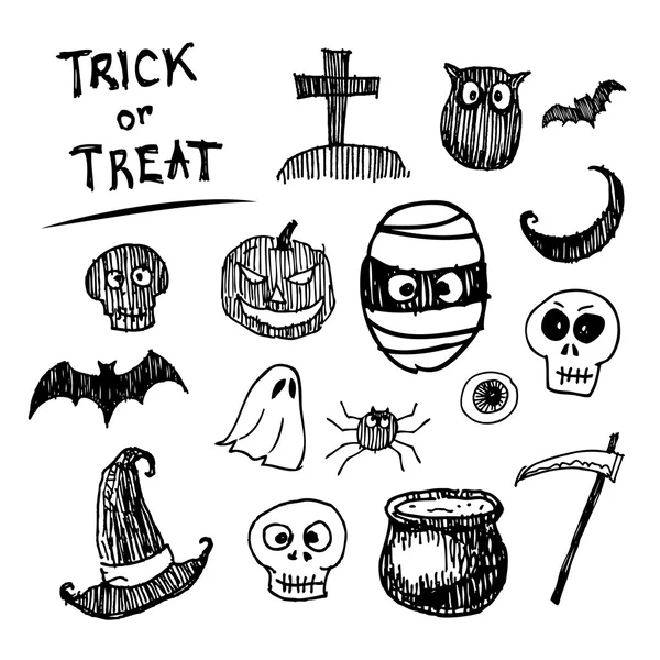 Halloween icoon set — Stockvector
