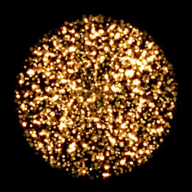 Altın glitter arka plan yuvarlak
