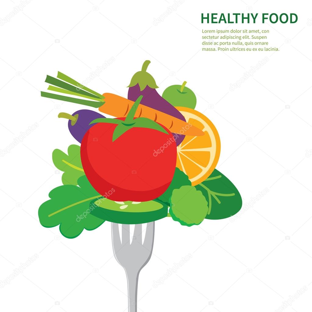 Healthy food background