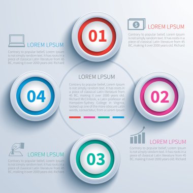 Kağıt daire Infographic