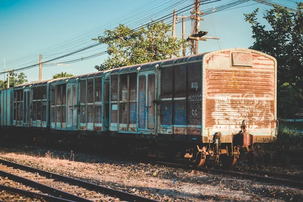 Régi vonat állomás ázsiai vintage stílusban — Stock Fotó