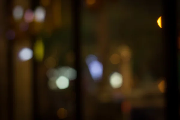 Abstrakte Stadt Nachtlicht verschwimmen Bokeh, defokussierter Hintergrund — Stockfoto