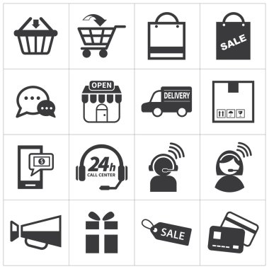 e-ticaret Icon set