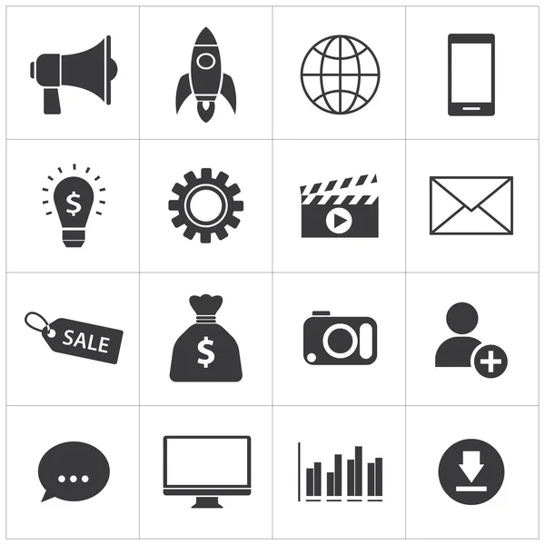 Icono de marketing digital — Vector de stock