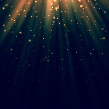 arka ışık Tanrı ve glitter plan