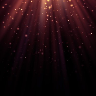 arka ışık Tanrı ve glitter plan