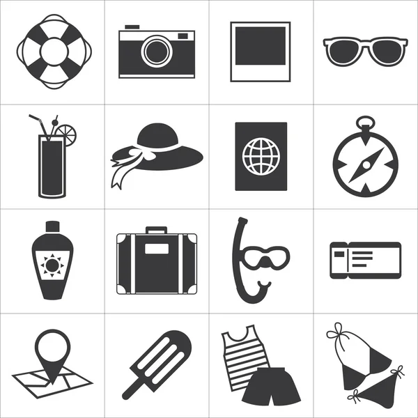 Reizen en de zomer pictogram — Stockvector