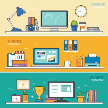 designer, business, education workspace