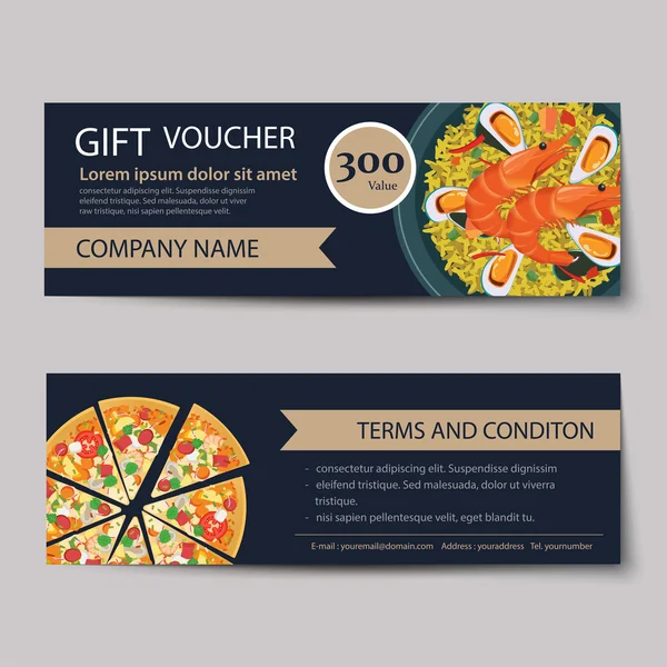 Food discount templates — Stockový vektor