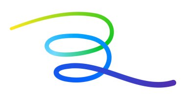 Soyut dinamik spiral gradyan pürüzsüz akışkan eğri çizgi tasarım elementi.