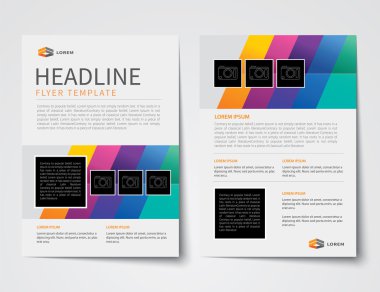 dizi iş Dergi kapağı, el ilanı, broşür düz tasarım tem