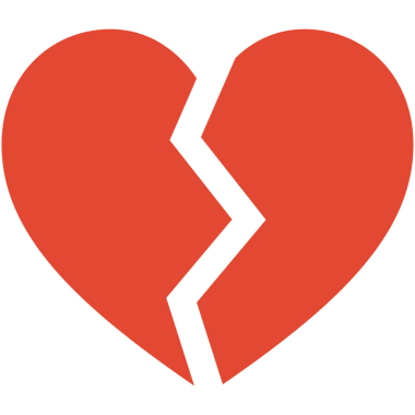 Kırık kalp aşkı ve sevgililer günü ikonları Düğün ve sevgililer günü kutlaması için düz tasarım.