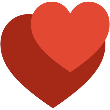 Çifte kalp aşkı ve sevgililer günü ikonları düğün ve sevgililer günü kutlaması için düz tasarım.