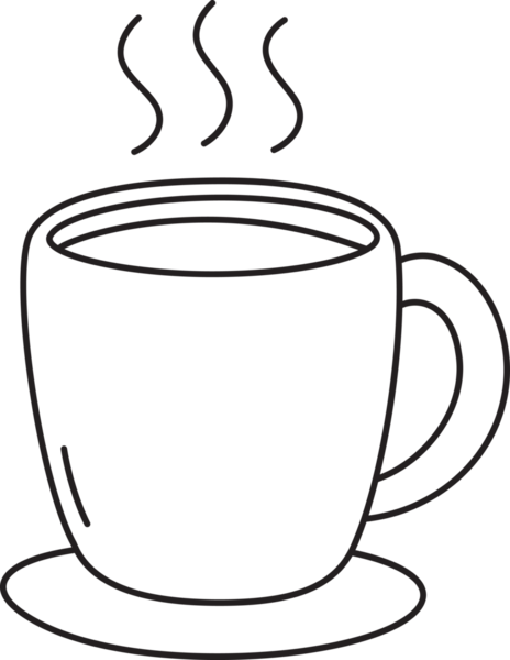 Kahvaltı kahvesi için el yapımı sıcak kahve bardağı.