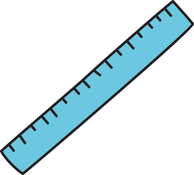 mavi cetvel ölçüm aracı ölçek inç inç plastik okul
