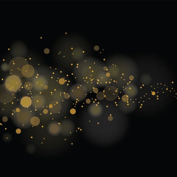 Vector estrellas brillantes sobre fondo bokeh — Vector de stock