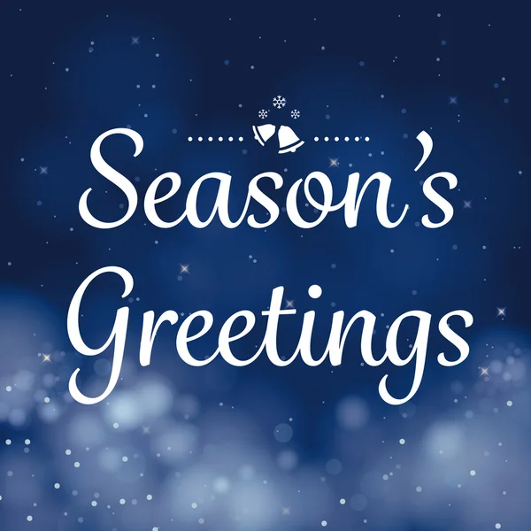 Seasons greetings kalligrafie kaart vector design — Stockvector