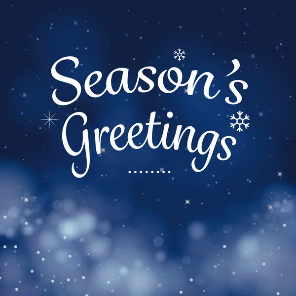 Seasons greetings kalligrafie kaart vector design — Stockvector