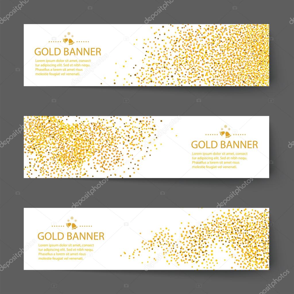 vector gold banner background