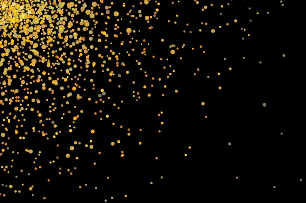 Glitter χρυσό υφή σε μαύρο φόντο — Διανυσματικό Αρχείο