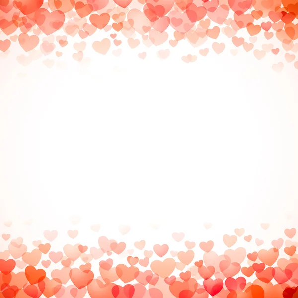Rote Herzen Valentinstag Hintergrund — Stockfoto