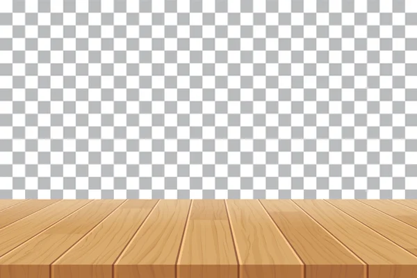 Tablero de madera del vector sobre fondo aislado — Vector de stock