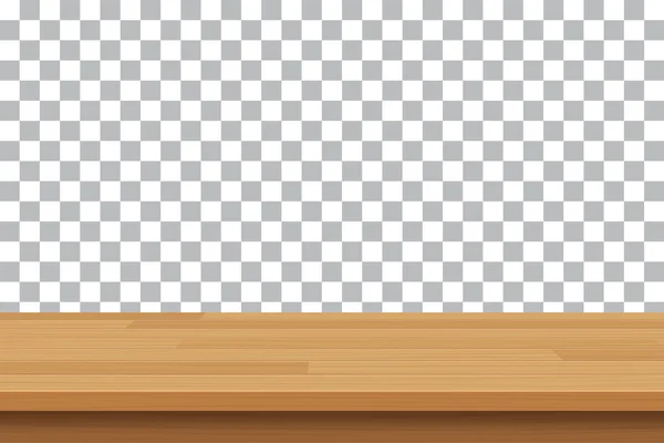 Tablero de madera del vector sobre fondo aislado — Vector de stock