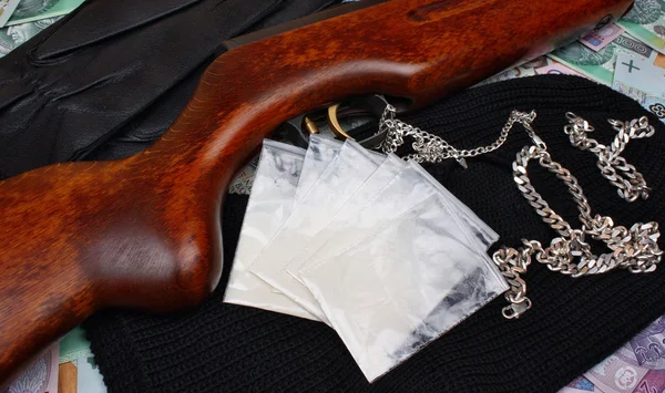 Things bandit criminal drug dealer — Stock Photo, Image