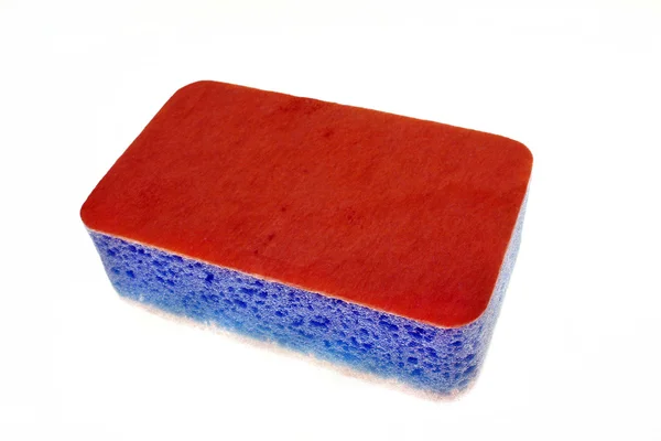 Sponge red and violet isolated — Stock Photo, Image