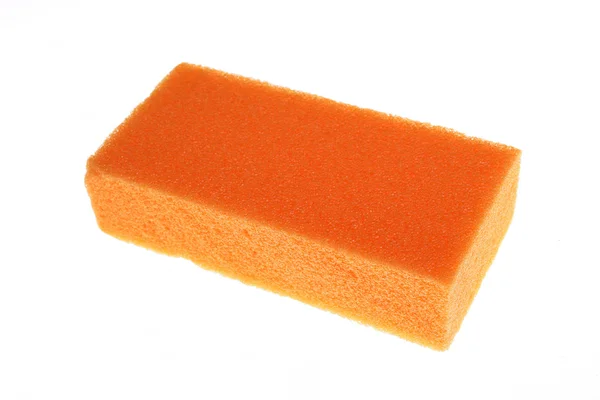 Sponge orange  isolated — Stock Photo, Image