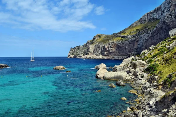 Cala Figuera Cap Formentor Mallorca Spain 2018 Sea Bay Turquoise — 스톡 사진