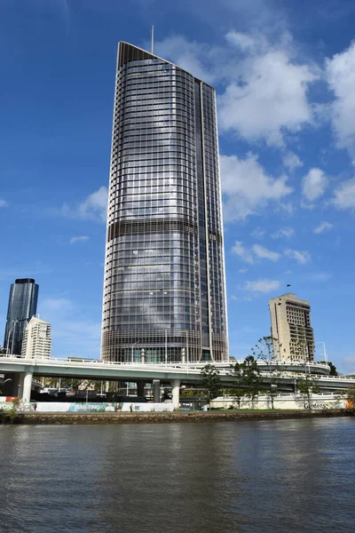 Brisbane Queensland Australia Settembre 2017 Alto Moderno Grattacielo Vetro William — Foto Stock