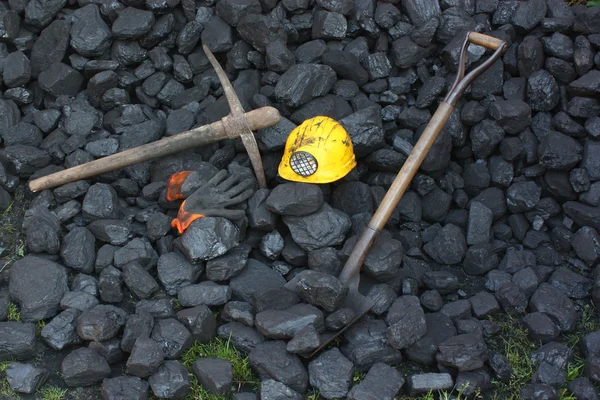 Carvão de mineração — Fotografia de Stock