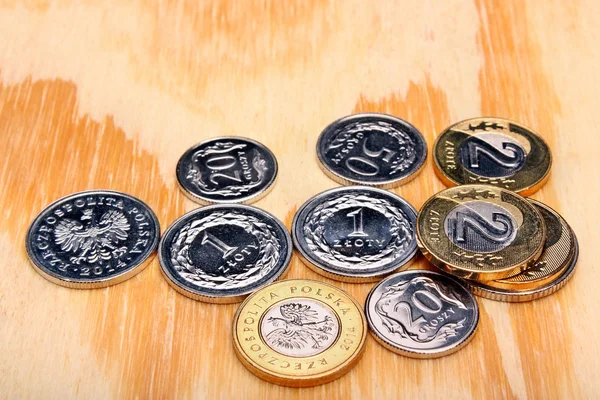 Polish money coins — Stock Photo, Image