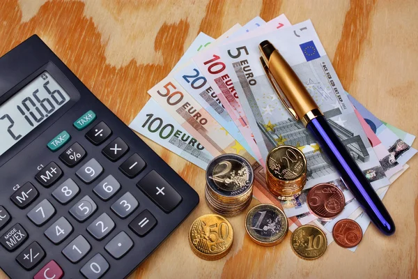 Euro money counting — Stock Photo, Image