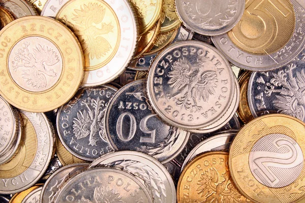Polish money coins — Stock Photo, Image