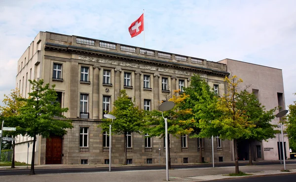 De Zwitserse ambassade in Berlijn — Stockfoto