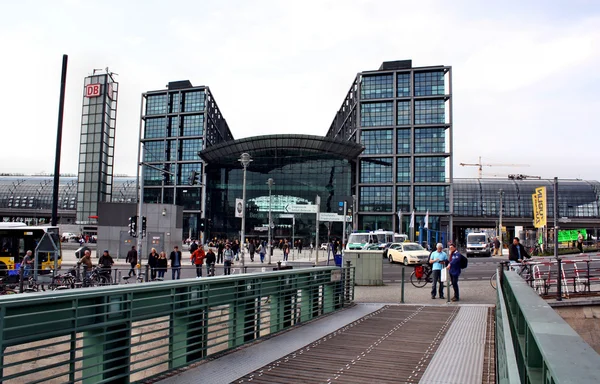 Berlínské vlakové nádraží (Hauptbahnhof) — Stock fotografie