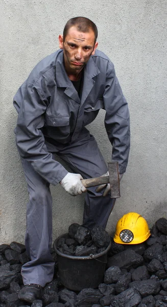 Portrait of a miner — Stock Photo, Image