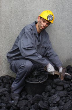 Maden işçisi kömür