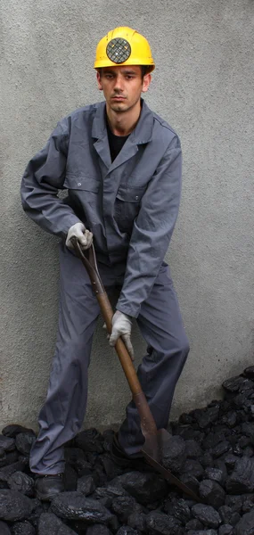 Portrait of a miner — Stock Photo, Image