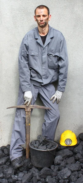 Portrait of a miner — Stock Photo, Image