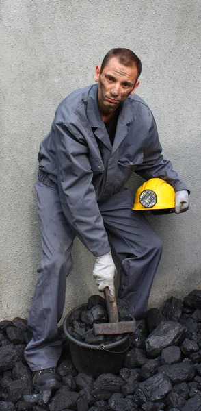 Portrait of a miner — Stock Photo, Image