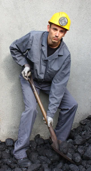 Miner man working — Stock Photo, Image