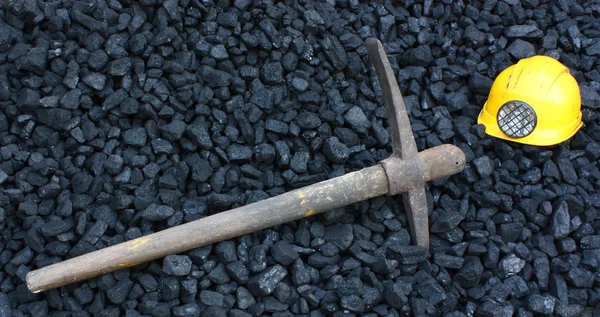 Mining coal tools — Stock Photo, Image