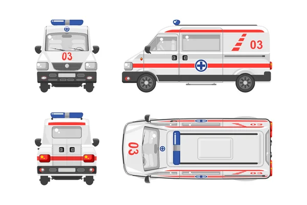 Carro de ambulância 1 —  Vetores de Stock