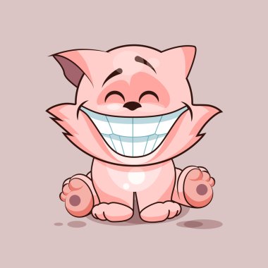 Büyük bir gülümseme ile Kedi