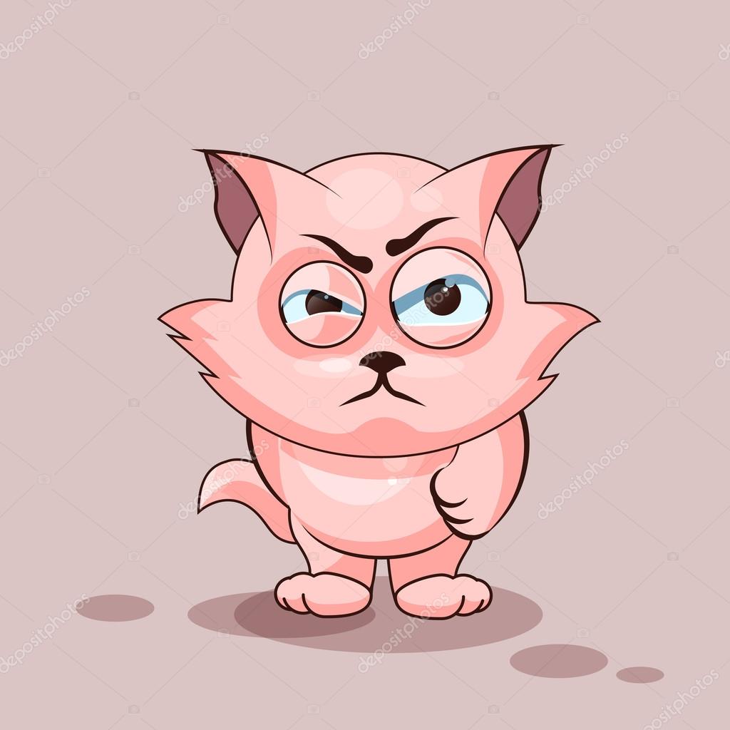 Nice cat angry Stock Vector by ©MarynaBolsunova 104618198