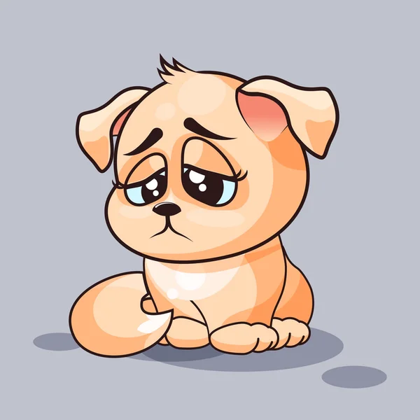 El perro está triste — Vector de stock