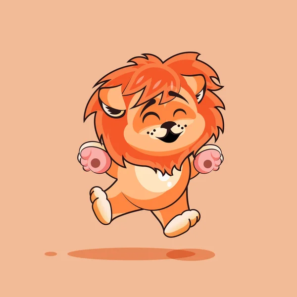 Il cucciolo di leone gioisce — Vettoriale Stock